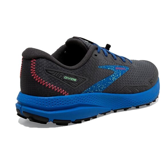 NWT Brooks Mens Divide 4 Trail Running Shoe Sneaker Size 9 Gray $159 1SH20 - Picture 3 of 4